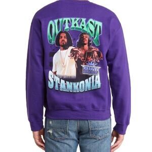 New OutKast Merch Traffic Stankonia Small Purple Unisex Sweatshirt Rosa Parks